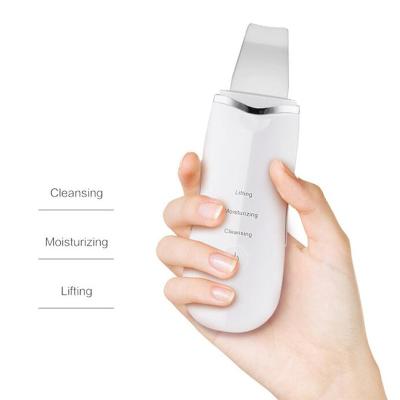 China Portable Electric Dead Facial Machine Portable Electric Dead Facial Skin Spatula DEEP CLEANING Ultrasonic Skin Cleaning Scrubber for sale