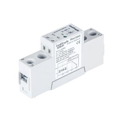 中国 TRA23D40 40A Current Relay Sealed Solid State DC to 3-32VDC Input / Output 24V -280VAC SSR Module Electric Power Relay LED Indicator 販売のため