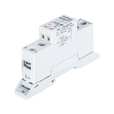 China 20A High Power 24VDC/AC Sealed Din Rail Electromechanical Relay Module Input 250VAC Load LED Signal Electromagnetic Mechanical Relay for sale