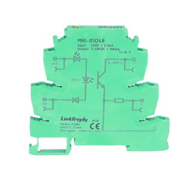 China MRI-05D48 Opto Sealed Isolator Relay Interface Module DC Control DC 5VDC Input 3-48VDC Output Coupler SSR Light Photoelectric Relay for sale