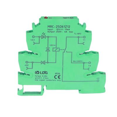 China MRC-25D61Z12 12VDC Sealed Electromechanical Relay Interface Module 6A 5V-250VAC/DC Coil Output DC Voltage Control Relay Electrical Din for sale