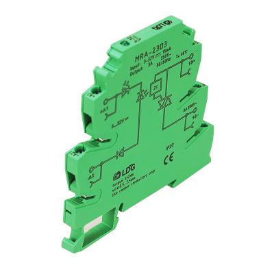 China MRA-23D3 Sealed 3A Input 3-32VDC In AC Solid State Relay Din For Automation PLC SSR Relay Programmable Switch Module for sale