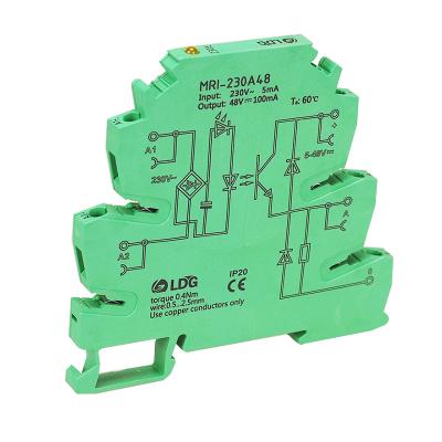 China Sealed relay ssr MRI-230A48 input 90-280VAC output 3-48VDC Coupling-interface relay module photoelectric optical coupler for sale