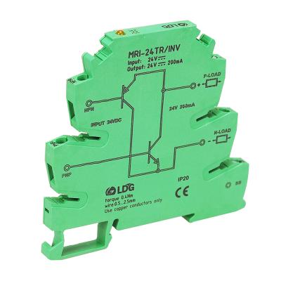 中国 MRI-24TR/INV ​​LED Signal Inversion Opticalcoupler Interface Relay Module Indicator PLC Optical Coupler Sealed Isolation Relay 販売のため