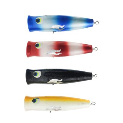 China Outdoor Water Fishing Lure Wooden Snap Lure OEM 200mm 7.9in Bait Lure 185g Custom Tuna Fishing Lure for sale