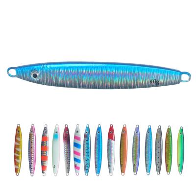 China Artificial Lure Building Metal Bait Lead Jig 20g 30g 40g 60g Lead Metal Lure for sale