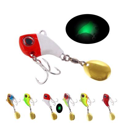 China HOWELL Hot Sale 5g 7g 10g 13g 20g Light Effect Weihai Vibration Bar Baits Sinking Spinner Spoon Wobbler Bait Metal Vib Fishing Lure for sale