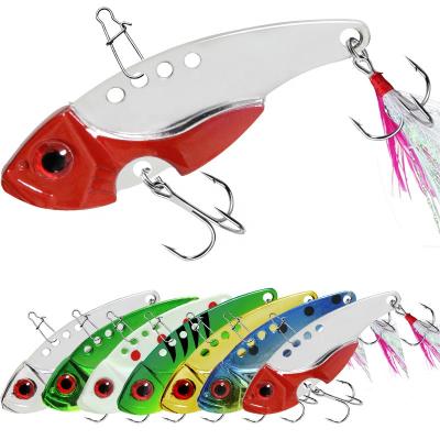 China HOWELL Hot Sale 7g 40mm 12g 55mm Swimbait China Quality Durable Fishing Lure Sinking Hard Vib Metal Blade Fishing Lure for sale