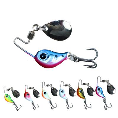 China HOWELL Hot Sale 13mm 4g With 3d Fish Eyes Spangle Fish Type Lead Hook Spoon Fishing Metal Spoons DD4g for sale