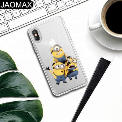 China Cute Funny Yellow Fashion People Personality Custom Design Soft Clear TPU Phone Case For iphone X 6S 6 7 8 Plus Phone Cover for sale