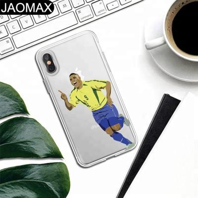 China Fashion Passion Football Sports World Cup Athletics TPU Soft Clear Phone Case For iPhone X 6S 6 7 8 Plus Phone Cartoon Cover DIY Cases for sale