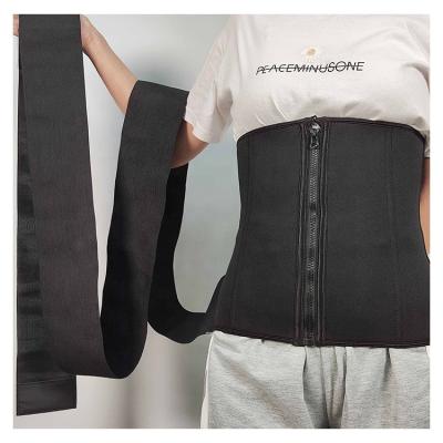 China Antibacterial Sports Fitness Abdomen Support Belt Armor Belt Belly Wrap Waist Trainer for sale