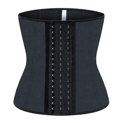 China Private Label Workout Belly Waist Wrap Antibacterial Latex Waist Trainer 9 Steel Boned Corset For Woman for sale