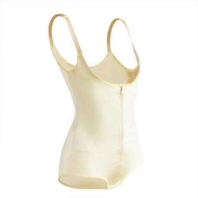 China Antibacterial Shapewear For Women Tummy Control Body Shaper Zipper Open Bust Jumpsuit for sale