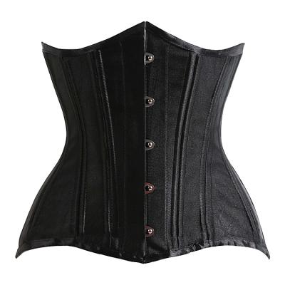 China Wholesale Antibacterial Hot Selling Colorful Waist Training Corset Plus Size Sexy Steel Boned Waist Trainer Slimming Corset For Women for sale