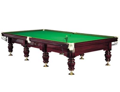 China Hot Selling 12ft Leather Pocket Solid Wood Snooker Table, Snooker Table for sale