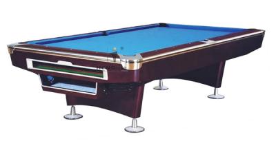 China Leather Pocket Top Design 9ft Billiards Pool Tables With Accessories for sale