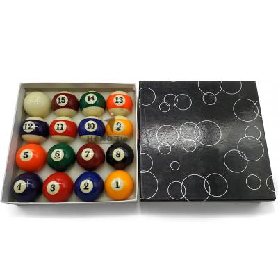 China Hongjie Factory Direct Sales High Quality Resin Billiard Ball Set&Pool Ball&Snooker Ball Set for sale