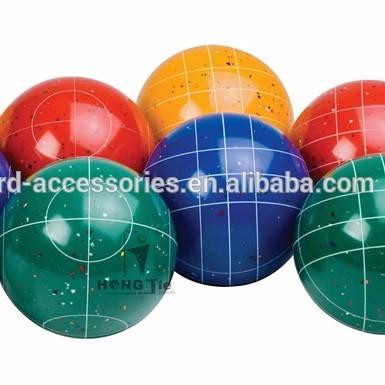 China Custom Resin 107mm Boccia Game Resin Bocce Balls Set for sale