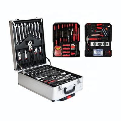 China Aluminum Box for Easy Portability 127 Piece Box Packing Hardware Complete Aluminum Tool Kit for Home Outdoor Dual Use for sale