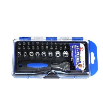 China Convenient Storage 38 Pieces Combination Multi-Function Tool Professional Socket Repair Hardware Tool Kit for sale