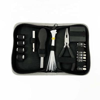 China Factory Outlet Convenient Storage 39 Piece DIY Tool Combination Hardware Home Tool Kit With Black Canvas Bag for sale