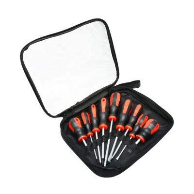 China Hot Selling Portable Storage Bag 9 Piece Sets Tool Kit Professional Screwdriver Tool Kit With Transparent Storage Bag for sale