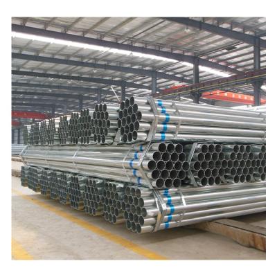 China Structure Pipe Building Material Round Galvanized Steel Pipe And Tube Hollow Section Steel Galvanized Pipe for sale