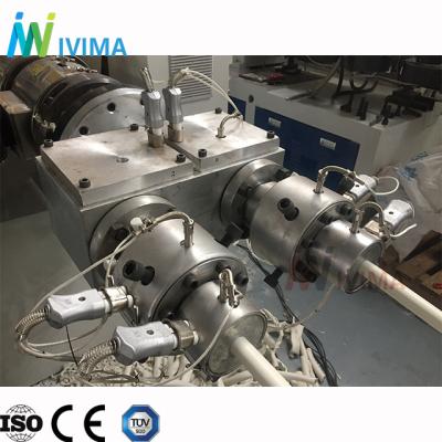 China PIPE 16-63mm Double PVC Pipe Making Machine / PVC Insulating Tube Pipe Production Line / Manufacturing Extruder Te koop