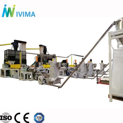 Chine Waste plastic plant pp pe recycling pelletizing machine/granulation line /granulator à vendre