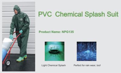 China PVC Chemical Splash Suit,NPG135,Light chemical splash for sale