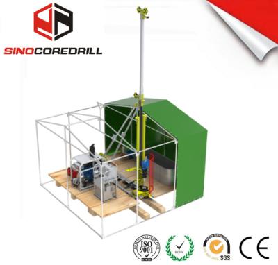 Chine 300 m de profondeur Portable Core Drill Rig Conception légère et moteur Kubota à vendre