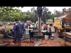 Trailer Mounted Water Well Drilling Rig 45kw Lightweight Multi Functional