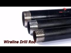 CNC Wireline Drill Rod Tube Threads Alloy Steel Heat Treatment Black