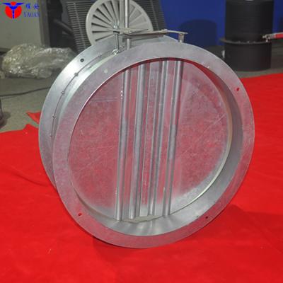 China Modern High Quality Customized Size Motorized HVAC Galvanized Stainless Steel Air Damper Round Damper for sale