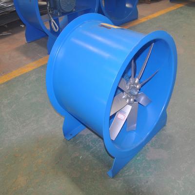 China Custom Aluminum Construction Impeller 25 - 50 Degree Axial Flow Fire Smoke Exhaust Fan for sale