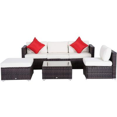 China Henan All Weather Waterproof UV Resistant Hot Selling Outdoor Wicker Furniture Sofa Set Garden Sofa Outdoor Rattan for sale