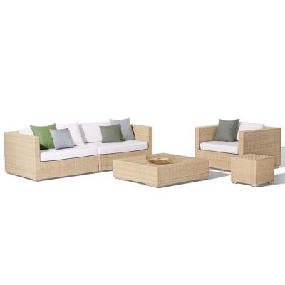 China All Weather Garden Sofas Modern Design Outdoor Hotel Furniture Rattan Sofa Garden Furniture Outdoor Patio Sofa For Garden for sale