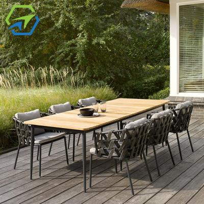 China Mugao eco-friendly outdoor patio garden dining furniture set outdoor dining table and chair sets set MG-Y0065 for sale