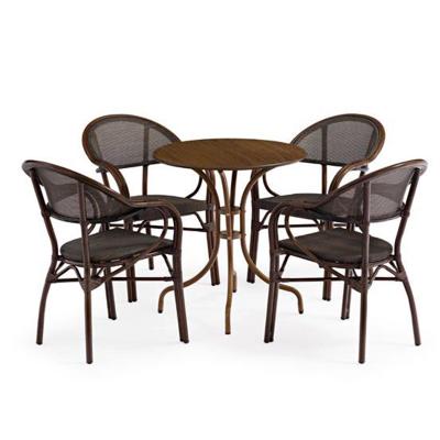 China China Eco - Friendly Outdoor Patio Furniture Leisure Garden Dining Furniture Restaurant Bamboo Bistros Chairs for sale