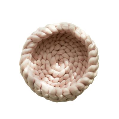 China Handwoven Simplicity Handwoven Wadding Design Fashion Durable Pet Bed Comfortable Soft Nest Core Filled for sale