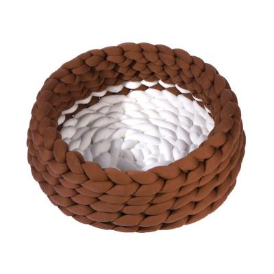 China Soft Pet Nest Hand - Wicker Cute Cat Nest Amazon Dog Kennel Woven Pet Nest Washable Pets for sale