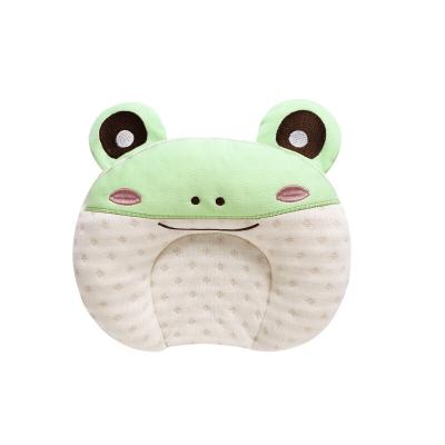 China Natural Anti Dust Mite Latex Newborn Infant Baby Head Shaping Pillow Cute Frog for sale