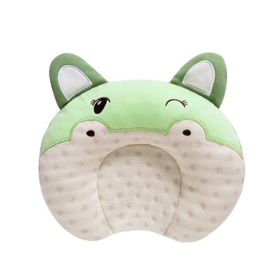 China Baby Cartoon Anti-Static Pillow Preventing Flat Head Syndrome (Plagiocephaly) For Newborn Baby Latex Foam Head Pillows Natural Hippo for sale