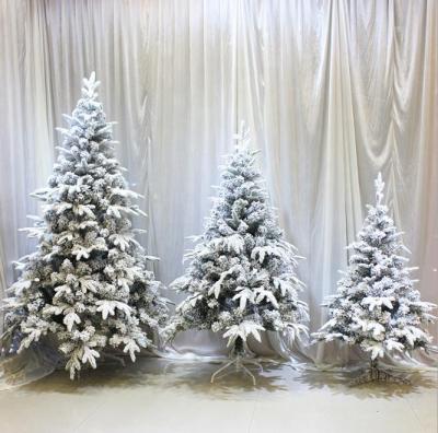 China Customized Christmas Decoration 2019 PVC/PE White Snowfall Christmas Tree ER-f02 for sale