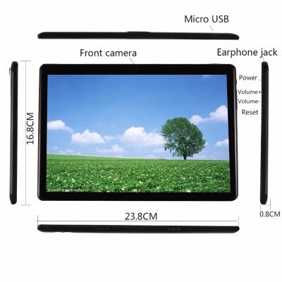 China New 10 Inch Tablet PC Android 7.0 Soft Market WiFi GPS Android Tablets 10.1 Quad Core Dual Core SIM Cards 3G Phone Tablet 10.1 for sale