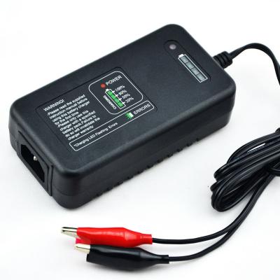 China Standard Battery 16.8V 2.8A Lithium Ion Battery Charger with Fuel Gauge 25% 50% 80% 100% for 14.8V 4S Li-ion Battery for sale