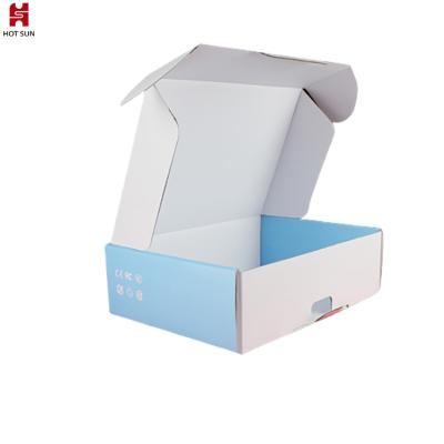 China Handmade Custom Corrugated Mailer Mailer Box Printed Square Empty Eyelash Packaging Paper Boxes for sale