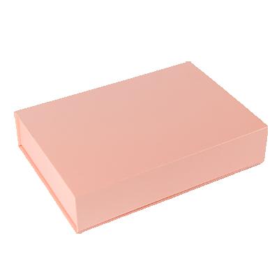 China Popular Logo Pink Magnetic Gray Handmade Custom Printed Folding Shipping Boxes for Shoes and Clothes for sale