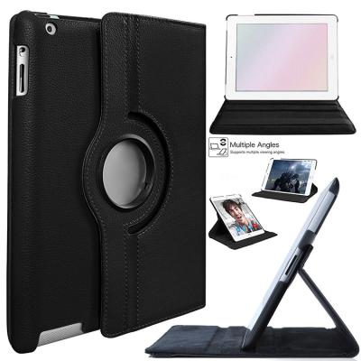 China Plain Solid PU Leather For iPad Cases New 360 Degree Rotating Solid Color PU Leather Tablet Covers For iPad 9.7 Pro Case 11 2021 for sale